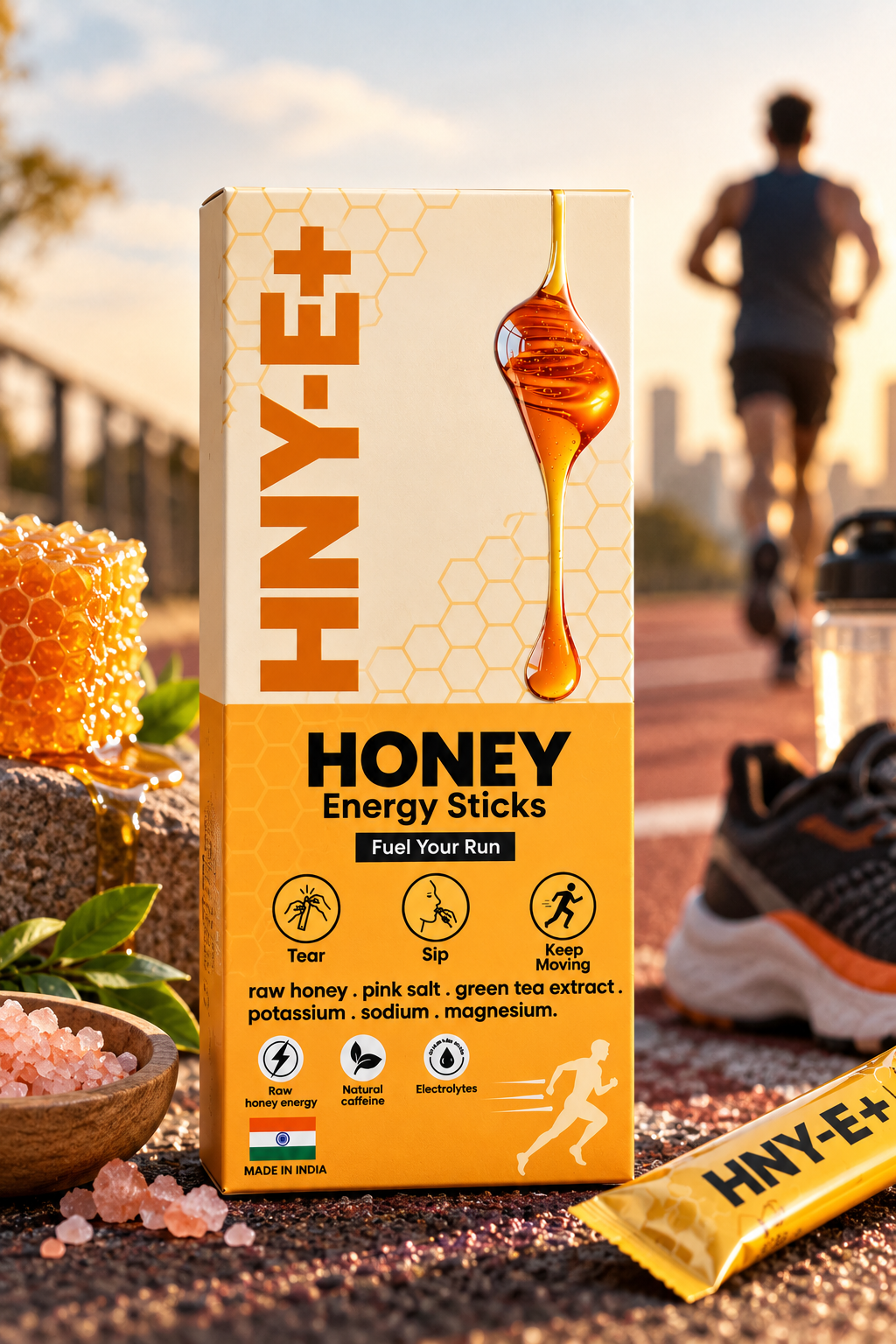 HNY-E+ Energy Honey Sticks — 5 Sticks