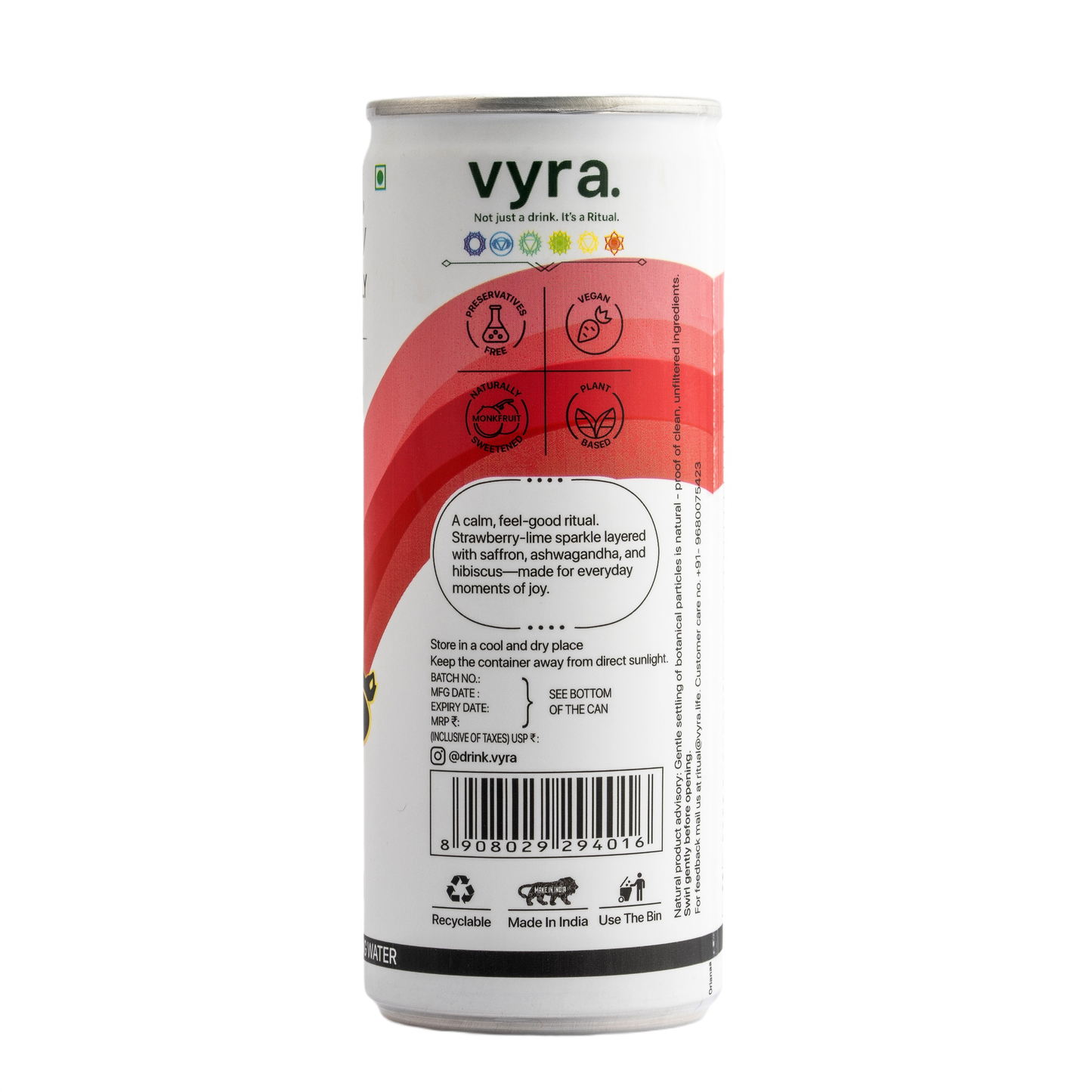 Joy Ritual Pack — Strawberry Lime (6 cans)